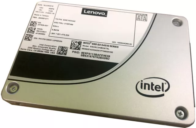 LENOVO Unidad de estado sólido 3,5" S4510 480GB EN SATA SSD 4XB7A13626