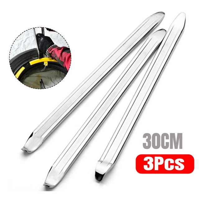 Outil Levier De Pneu, Demonte Pneu, Demonte Pneu Moto, 3 CuillèRes Outil Pneumatique Levier, Avec 3 Jantes Protecteurs Roue Cuillères Changement Kit Accessoires Pour Auto Moto Vél