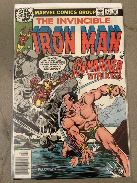 Invincible Iron Man 120 mar 1979 Marvel Comics Sub Mariner 1st App Justin Hammer
