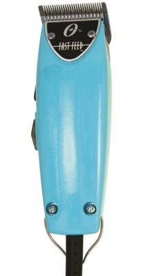 Oster Fast Feed Limited Edition Hair Adjustable Pro Clipper Aqua Sky Blue, Used