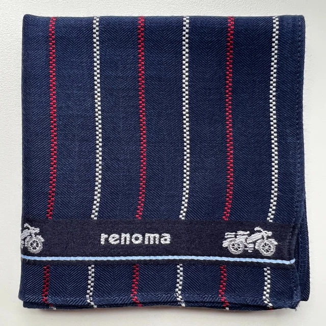 Handkerchief Men's Cotton Vintage Art Blue Striped Line Pocket Square 18"
