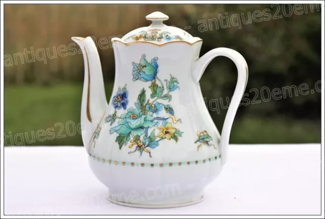 Cafetière verseuse porcelaine de Limoges Haviland Aquarius NEUF - Coffee pot NEW