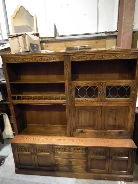 Woods Brothers "Old Charm" Solid Oak Dresser/ Cabinet / Bureau. 2
