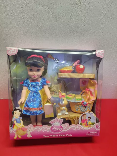 New My First Disney Princess Snow Whites Picnic Party Doll Collectors Play Set