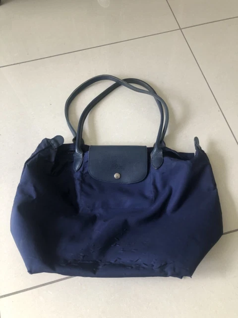 Longchamp Le Pliage Large Shoulder Tote Bag - Navy