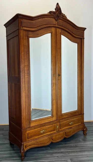 Impressive Antique French Armoire Wardrobe with mirrors (LOT 2568)
