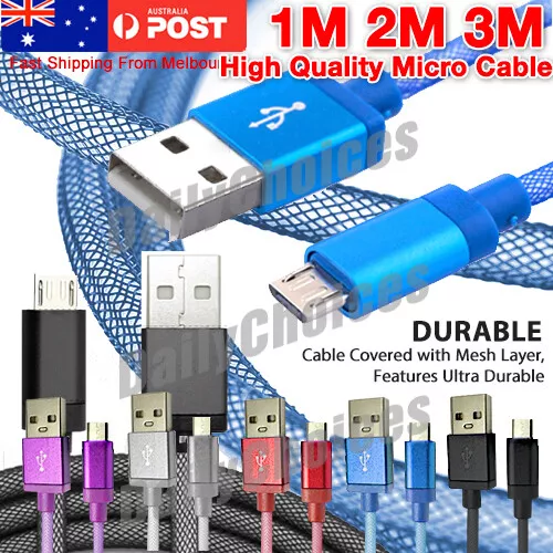 Micro USB Data Charger Cable For Samsung Galaxy S7 EDGE S6 S5 S4 S3 HTC ONE LG