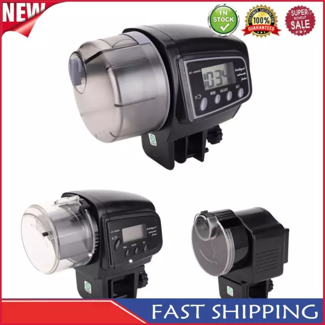 Fish Tank Automatic Feeding Dispenser Intelligent LCD Indicate Feeder Machine