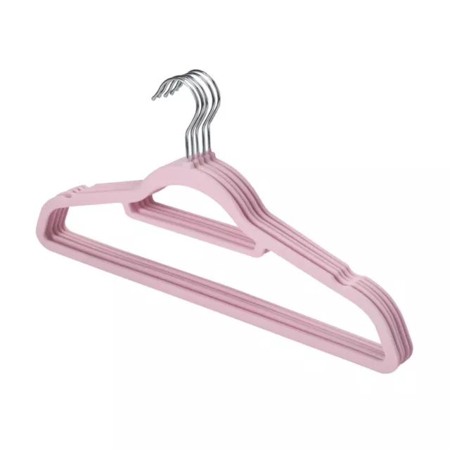 20 X Non Slip Flocked Coat Clothes Hangers Velvet Trouser Hanging Space Saving