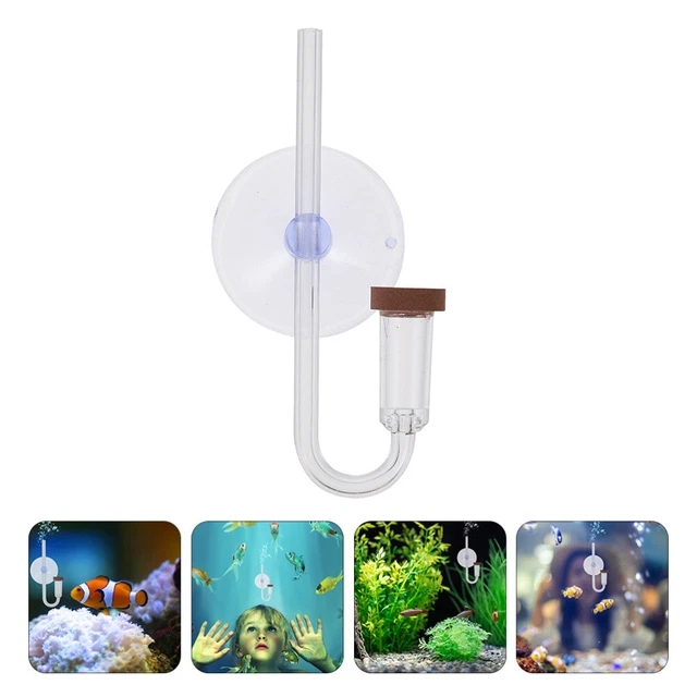 1 juego de reactor de dióxido de carbono acuario aire piedra acuario difusor