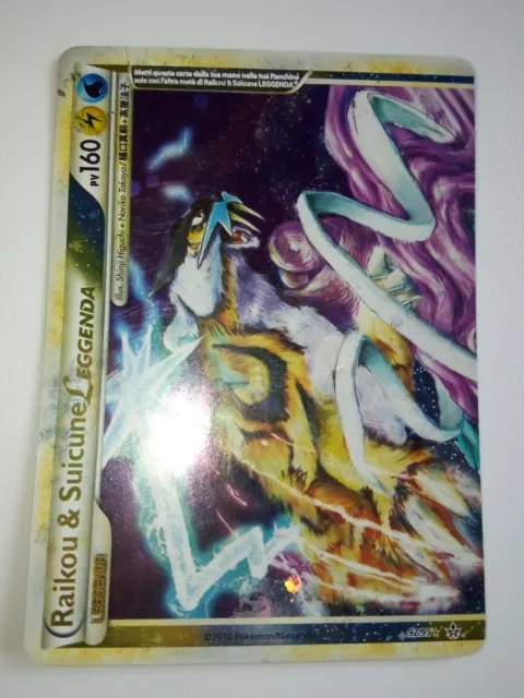 Pokemon Card Raikou & Suicune Leggenda Forze Scatenate Top Holo 92/95 Ita