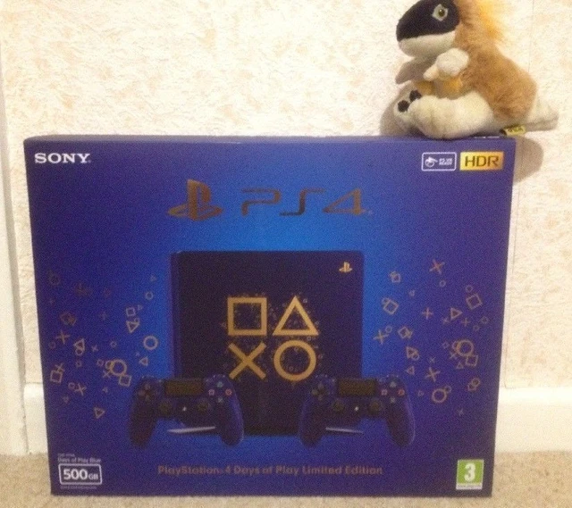 BLUE GOLD DAYS OF PLAY PLAYSTATION 4 PS4 SLIM limited collectors