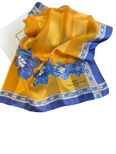 Foulard Carré En Soie Vintage – Bleu Marine – Motif Cordage – Italian Love Cruises – Femme