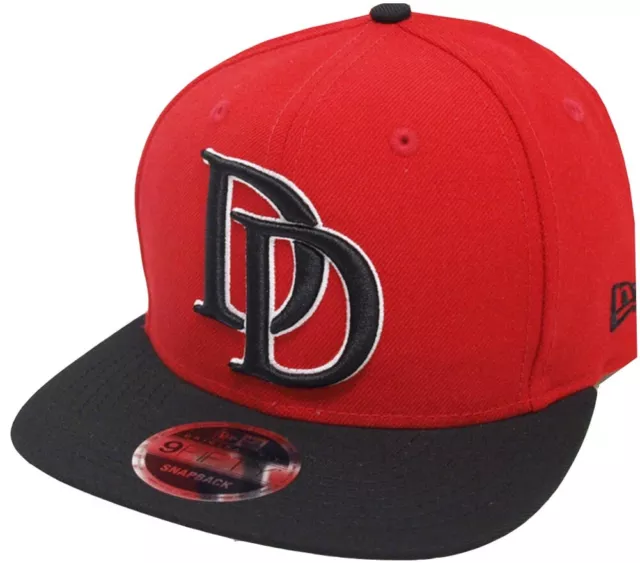 New Era Dare Devil Snapback Cap Rouge Noir 9fifty 950 Osfa Casquette Baseball