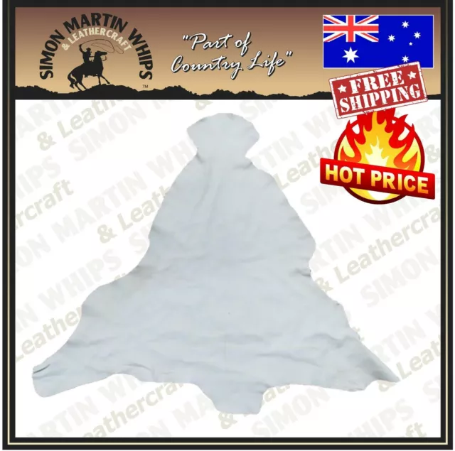 Kangaroo Leather Chrome Tanned Ivory - Australian