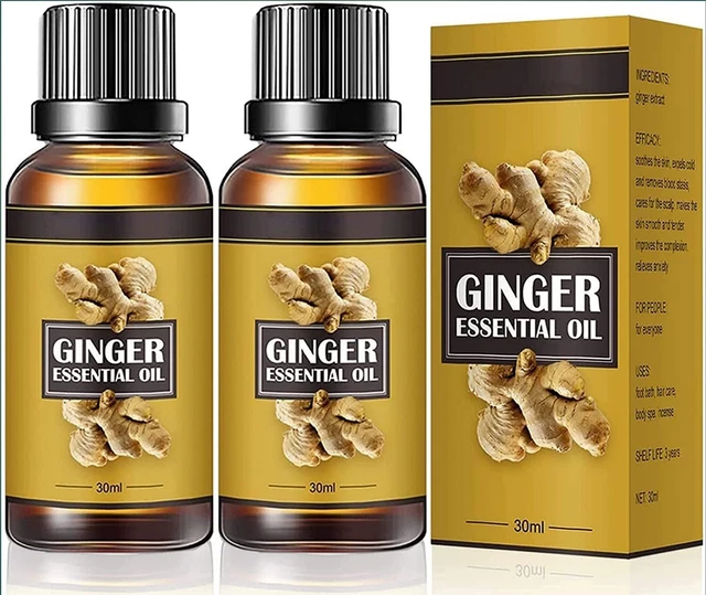 Fat Loss Oil, Belly Natural Drainage Ginger Oil, Men & Women (30 ml) Pack of 2.