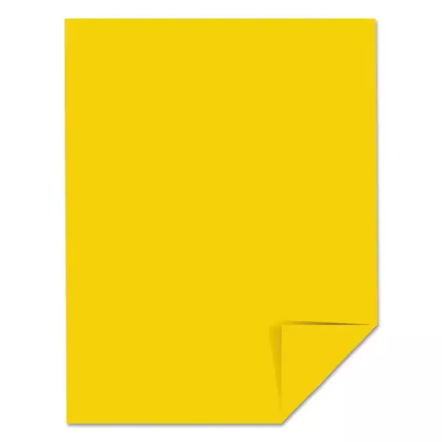 Colored Paper, 24 lb., 8-1/2" x 11", Solar Yellow, 500 Sheets Per R