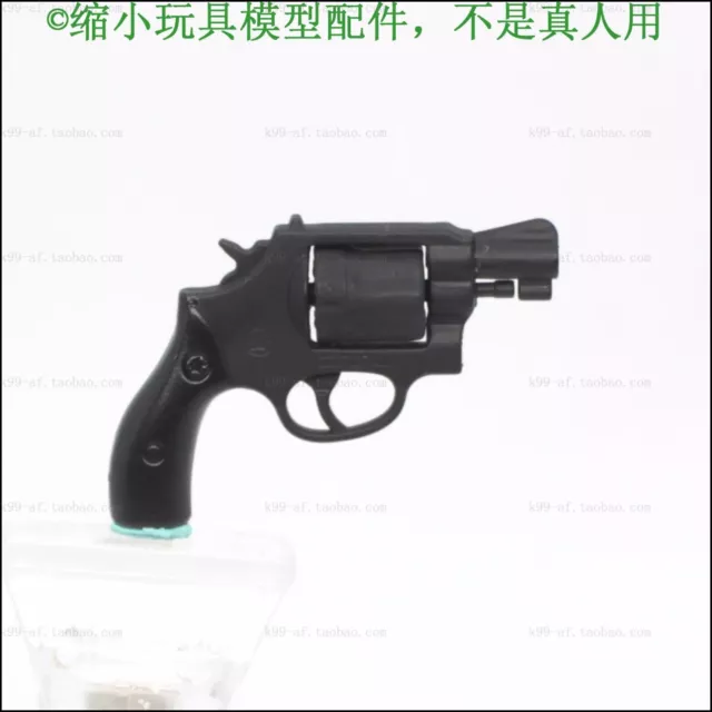 R5-5-1 1/6 Scale Black Smith Wesson 38 Revolver Gun Model for 12" Hot Toys