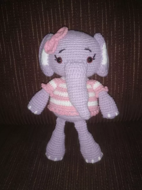 Amigurumi Elefant Baby Dumbo Kuscheltier, Stofftier, Häkeltiere, Deko