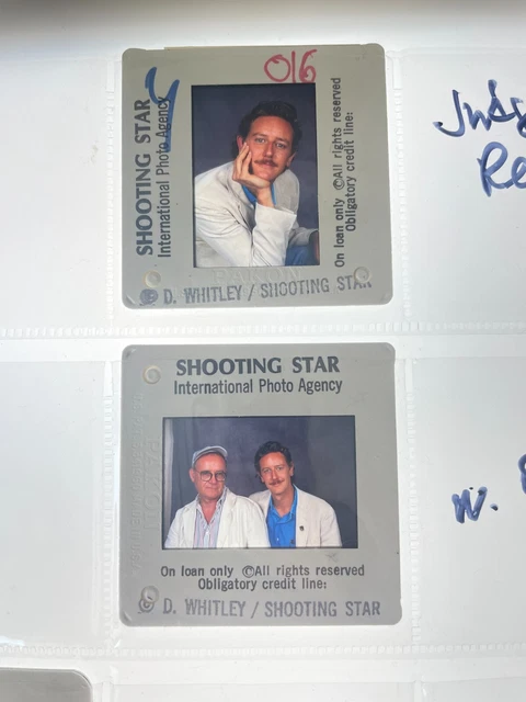 Dw5-811 Judge Reinhold & Buck Henry Lot (2) 35Mm Orig Slide Via Dianna Whitley