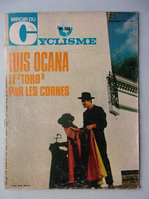 MIROIR DU CYCLISME COMPLET AVEC POSTER OCANA , ANNEE 1973 , N