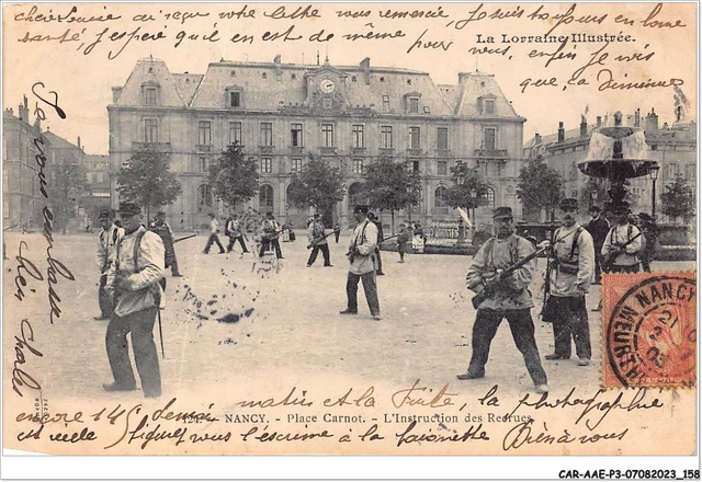 CAR-AAEP3-54-0282 - NANCY - place carnot - l'instruction des recrues -
