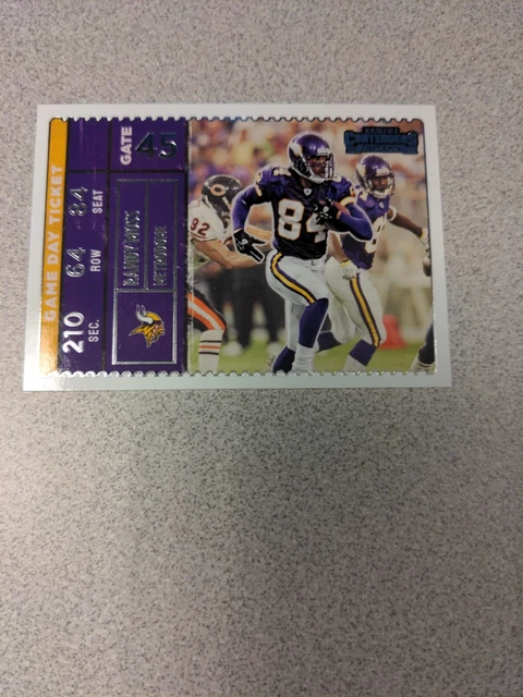 2022 Panini Contenders - Game Day Ticket Silver #GDT-RMO Randy Moss /99