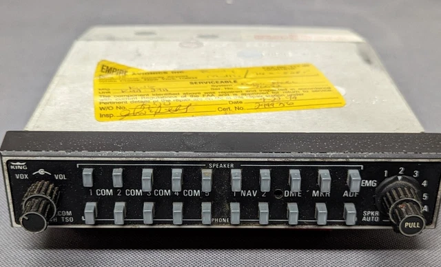 Bendix King KMA 24H TSO Audio Panel P/N 066-1055-71