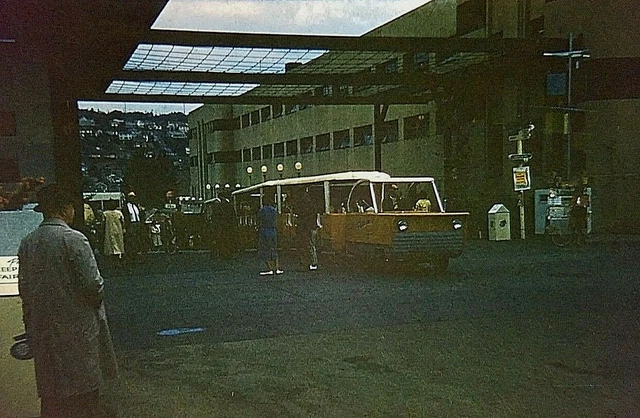 UY14 ORIGINAL KODACHROME 1960s 35MM SLIDE TROLLEY CAR TRAIN