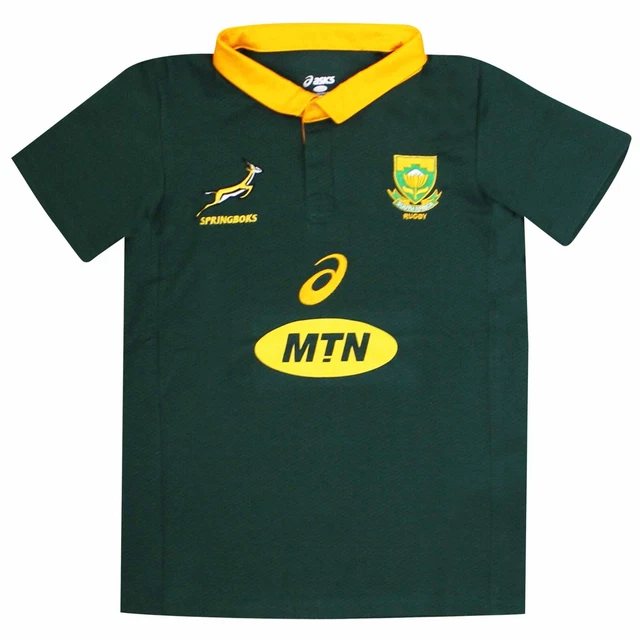 OFFICIAL KIDS SOUTH Africa Springboks Rugby Replica Shirt, Kids
