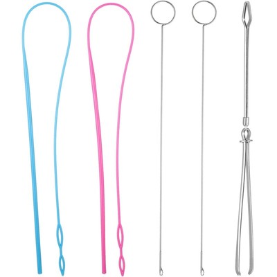 WUHEECOME 13 Pezzi Set di Infila Coulisse Pinzette Infila in Acciaio Inossidabile Aghi Infila per Elastici per Tirare Banda Elastica Infila Accessori per Cucito Fai-da-Te per Cappello Maglione 