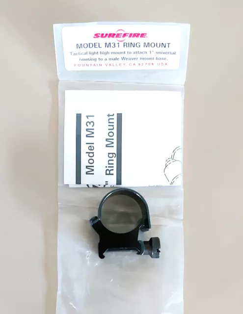 Surefire M31 1" mount for Model 660, 662 etc. Vintage and Classic.