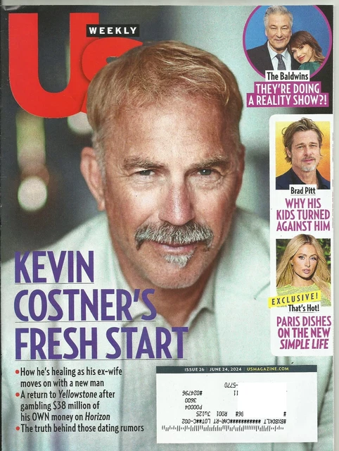 Uss Magazine US WEEKLY MAGAZINE (June 24, 2024) KEVIN COSTNER'S FRESH START £7.91 ...