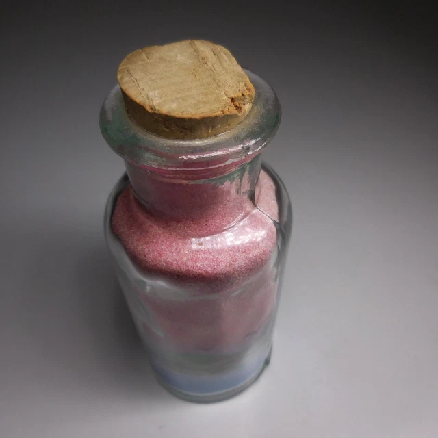Vintage Art Deco Landscape Cork Glass Multi-Colored Sea Salt Bottle N7365 10
