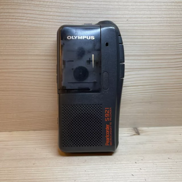 Olympus Pearlcorder S921 Microcassette Recorder  - Tested & Working
