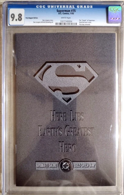 Superman 75 CGC 9.8 Collector's Edition 1st Print Doomsday Death DC Comics 1993