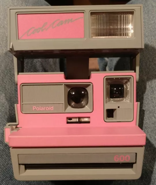 De colección rosa gris Polaroid 600 cámara fría cámara instantánea correa rosa