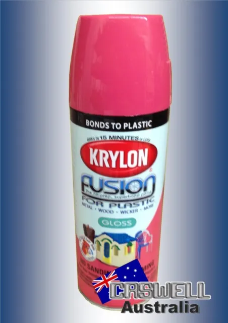 Krylon Fusion Plastic Paint 340gm - Watermelon Gloss - AUS Seller