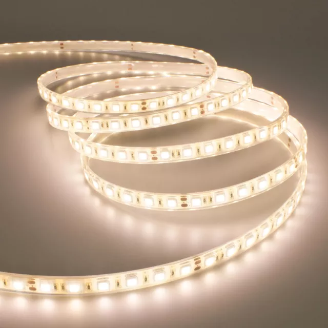 Bande Strip LED SMD 5050 Flexible 5M Adhésif Lumière Blanche Naturel IP65