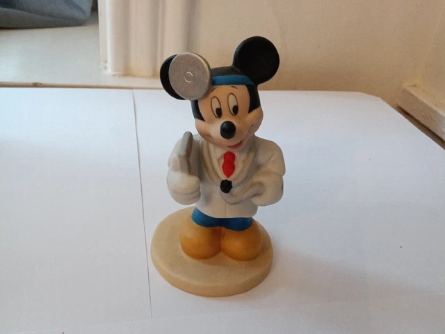Disney Doctor Mickey Mouse Porcelain Ceramic Figurine A7
