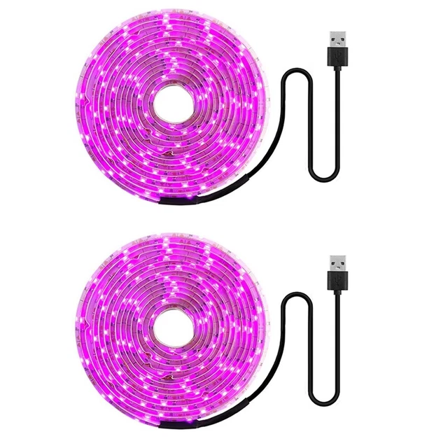 2X LED élèvent la Lumière Spectre Complet 5V USB élèvent la Bande Lumineuse1123