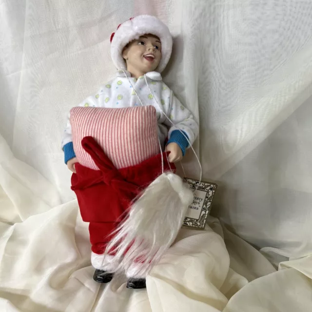 Scotty Plays Santa Vintage Porcelain Norman Rockwell Collection Doll