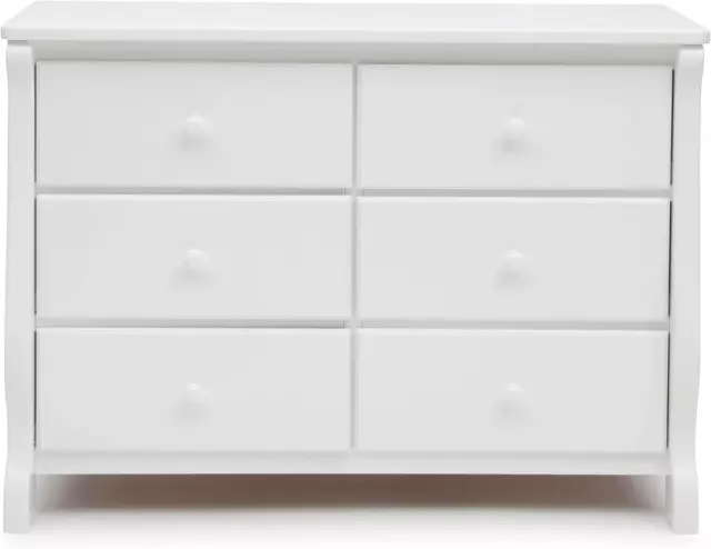 Delta Children Universal 6 Drawer Dresser with Interlocking Drawers - Greenguard 3