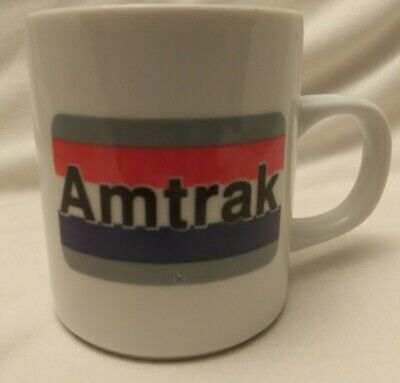 Vintage Amtrak Ceramic Coffee Mug Cup Railroad Train Souvenir Made In Japan EC