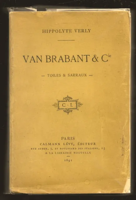 VAN BRABANT & Cie - TOILES & SURRAUX . Hippolyte VERLY 1891