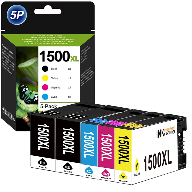 XL-Tintenpatronen-Set Kompatibel Mit Canon PGI-1500 Für Maxify Drucker MB2350, MB2050, MB2150, MB2750 Uvm.