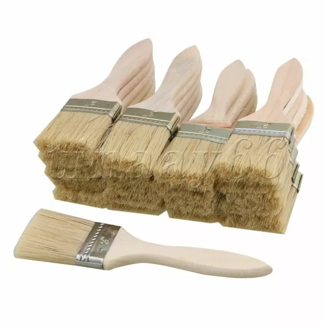 40PCS 2-4Inch Bristles Artist Paint Brush for Watercolor Oil Acrylic Painting