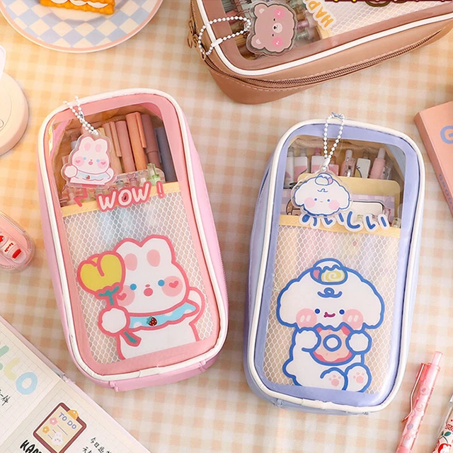 Stift Tasche Aufbewahrung Geschenk Beutel Makeup Hülle Schreibwaren Mit Anhänger