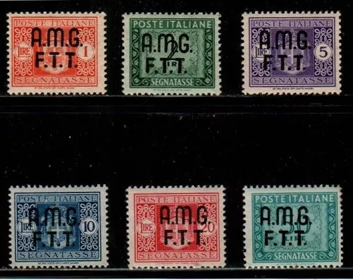 Trieste Zone A Scott J1-6 Mint hinged (Catalog Value $56.60)