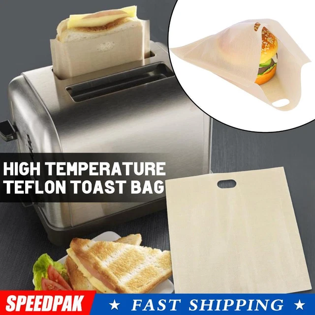 Toaster Bags Reusable And Heat Resistant Easy To Clean Non-Stick Perfect W0U7